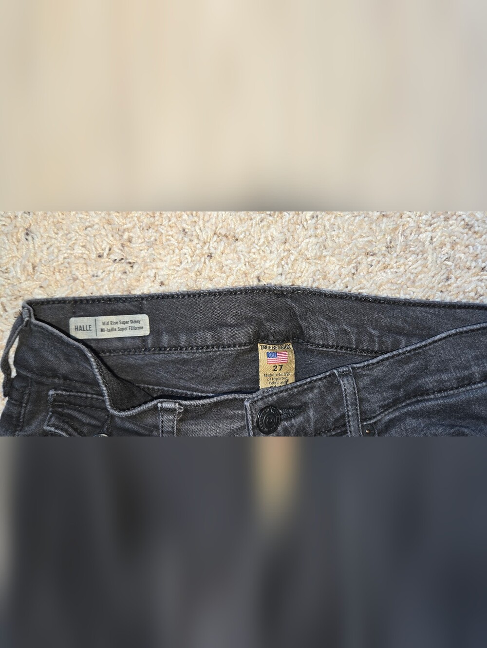True Religion Sz 27 Halle + Casey Skinny Jeans 3 Pair - Picture 8 of 16